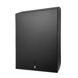 racon® MB L Falthandtuchspender Metall schwarz pulverbeschichtet