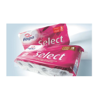 Fripa Toilettenpapier Select Tissue hochweiß 3lagig 250 Blatt 48 Rollen/Pack