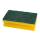 Sito Kraftvoll Scheuerschwamm mit Griffleiste groß 15 x 9 x 4,5 cm, gelb-grün