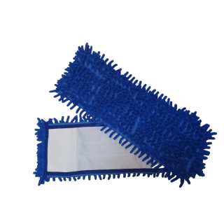 Microfasermopp Chenille 40 cm blau