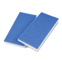 Handpad Super Melamin weiß/blau 11,5 x 25 cm