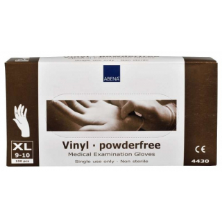 Abena Vinyl Handschuhe puderfrei 100 Stück/Box XL
