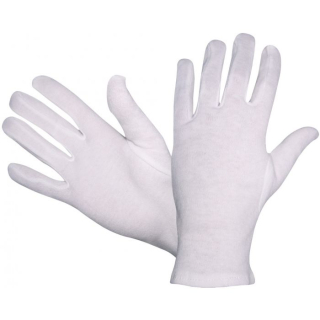 Trikot-Unterziehhandschuh weiß gebleicht 12 Paar/Pack Größe 9