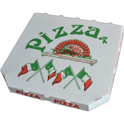 Pizzakarton 29x29x3cm Kraft Treviso TOP 200Stück