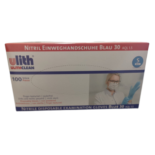 Ulith® Nitril-Einweghandschuhe Typ 30/PF CAT III 100 Stück / Box S